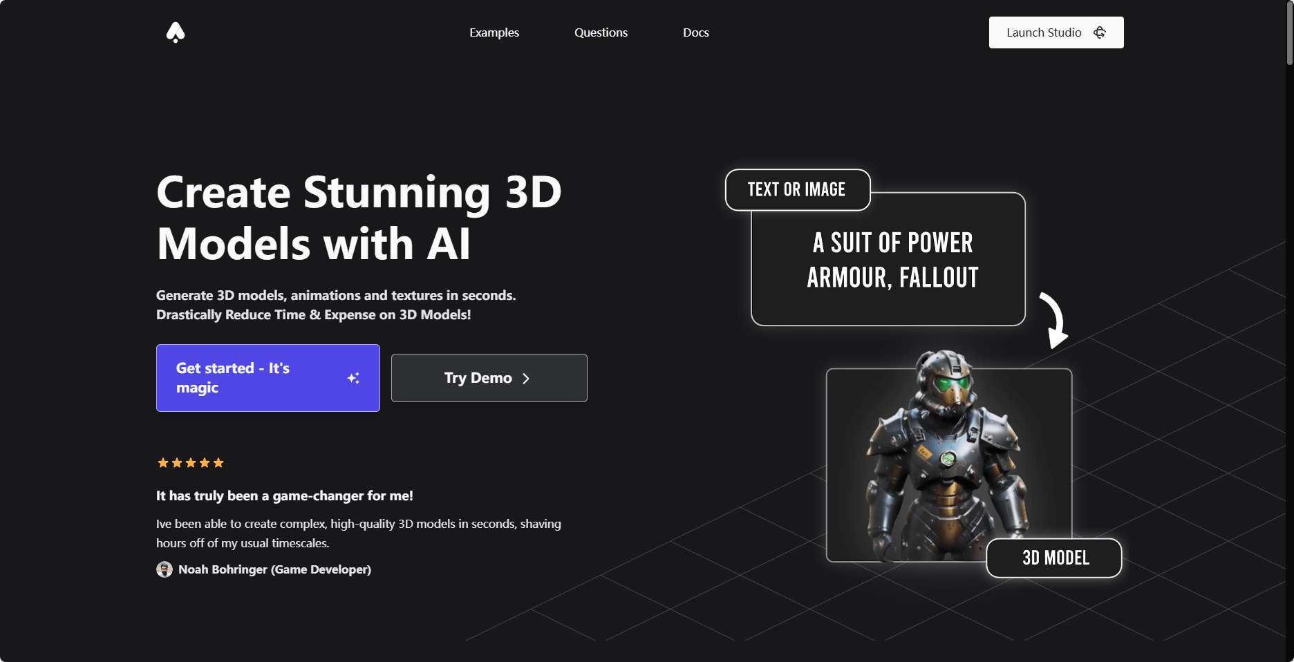 3D AI studio