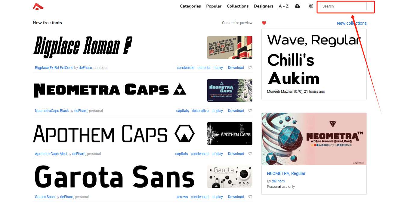 Abstract Fonts