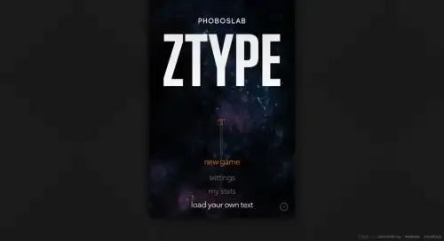 ZType：一个在线打字练习小游戏网站