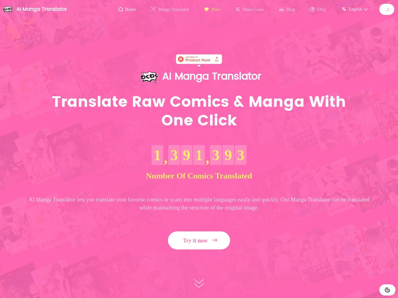 点击放大图片 AI Manga Translator