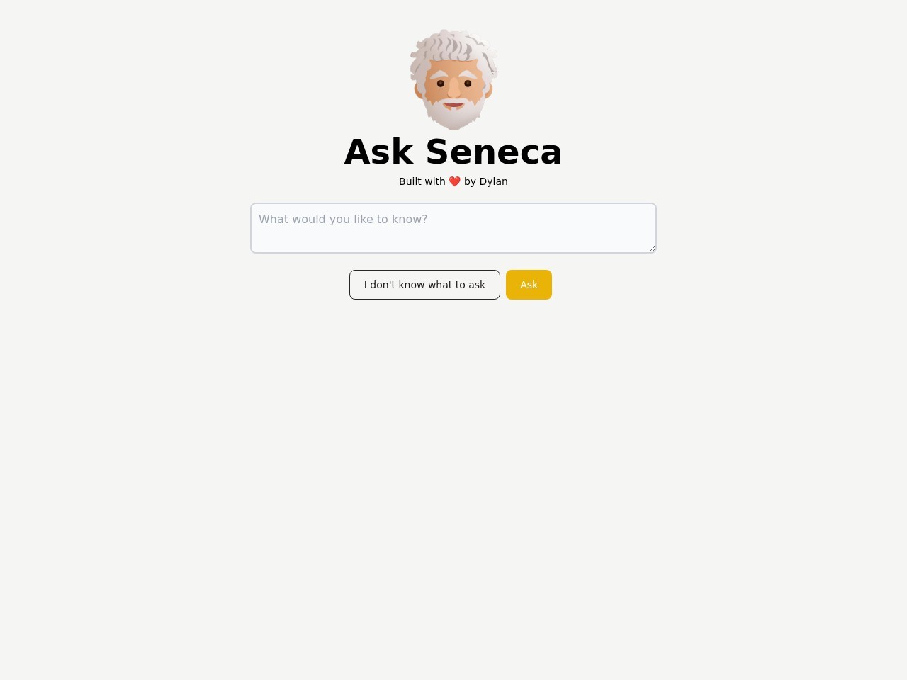 Ask Seneca