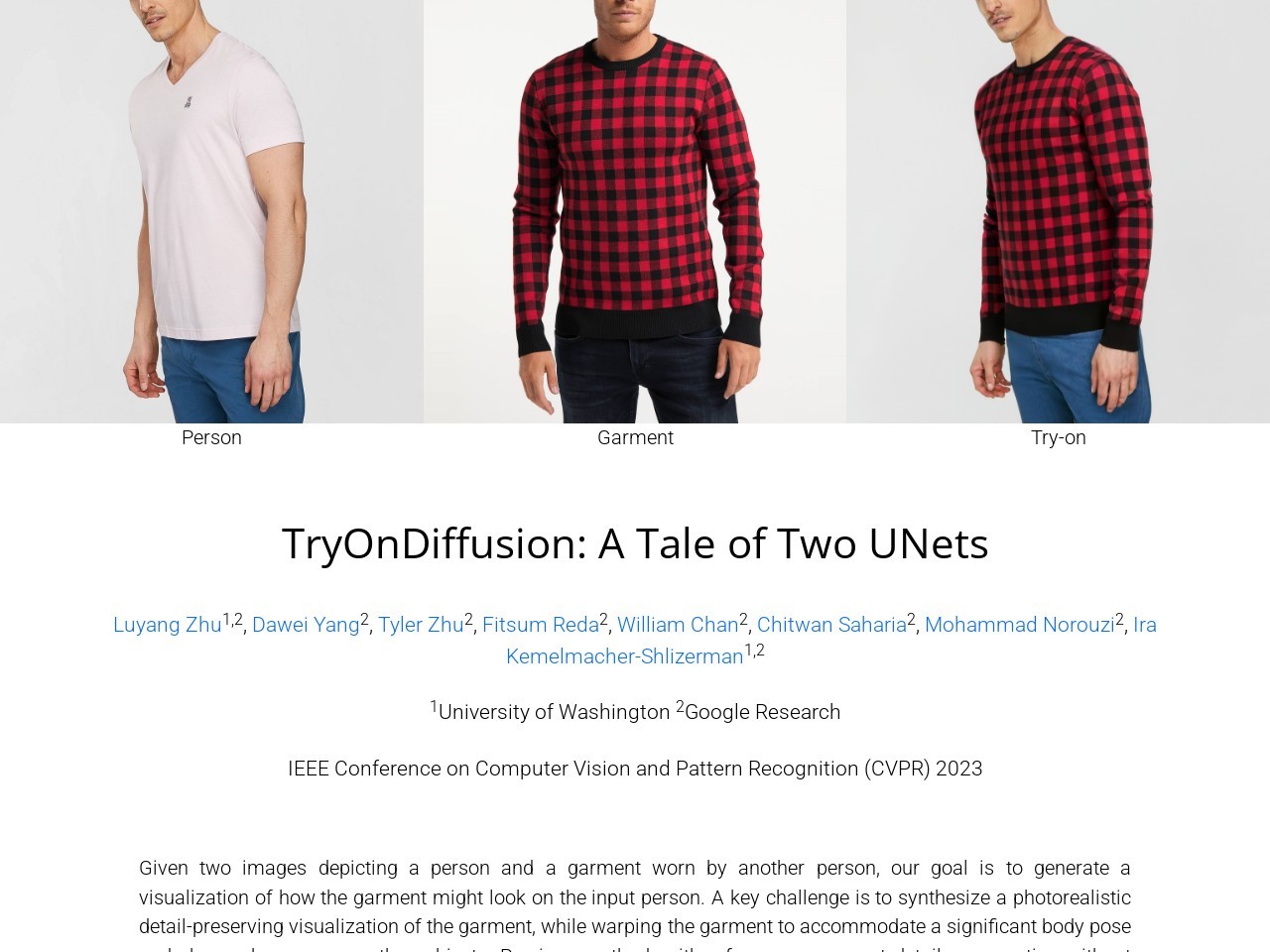 TryOnDiffusion
